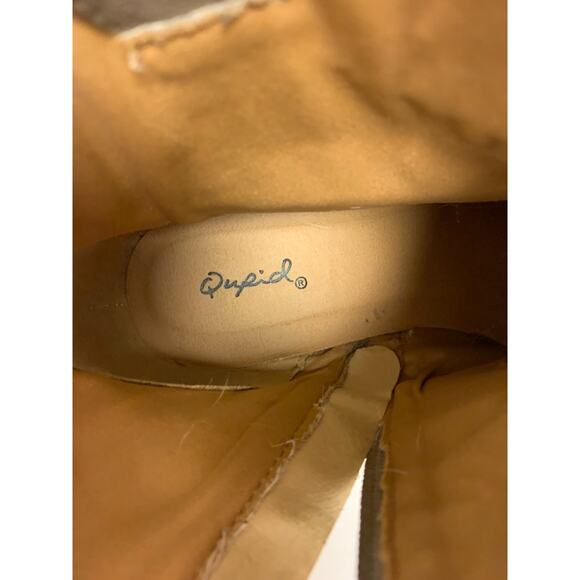 Qupid Ankle Boots Aztec Print Faux Suede Western Cowgirl Womens Size 8 - Picture 4 of 9